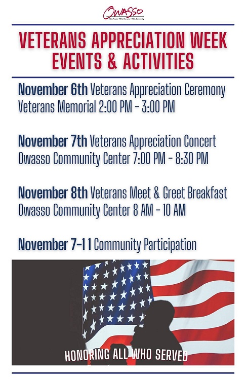 Veterans Appreciation Week Events & Activities - Owassoisms.com